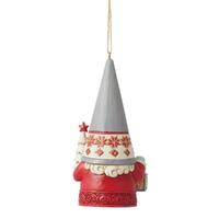Jim Shore Heartwood Creek - 11.5cm Gnome With Tree Hanging Ornament