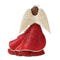 Jim Shore Heartwood Creek - Red Christmas Angel