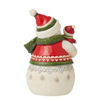 Jim Shore Heartwood Creek - Snowman With Snowbaby Pint Sized