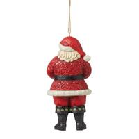 Jim Shore Heartwood Creek - Santa With Cardinal Hanging Ornament