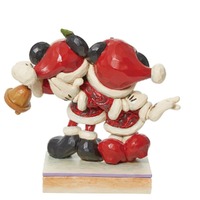 Jim Shore Disney Traditions - Mickey & Minnie Jingle Bell Christmas Figurine