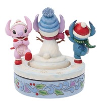 Jim Shore Disney Traditions - Stitch & Angel - Snowy Shenanigans Christmas Figurine