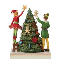 Elf by Jim Shore - Buddy & Jovie Decorating Tree