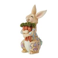 Jim Shore Heartwood Creek - Easter Bunny with Carrots Pint Sized Figurine