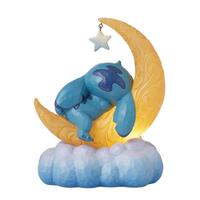 Jim Shore Disney Traditions - Stitch & Scrump on LED Moon