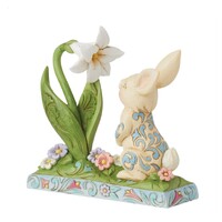 Jim Shore Heartwood Creek - Bunny and Easter Lily