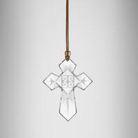 Waterford Crystal Annual Dated 2024 Cross Hanging Ornament