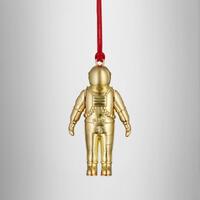 Waterford Golden Christmas Spaceman Hanging Ornament