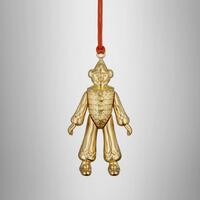 Waterford Golden Christmas Clown Hanging Ornament