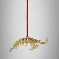 Waterford Golden Christmas Shrimp Hanging Ornament