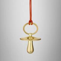 Waterford Golden Christmas Pacifier Hanging Ornament