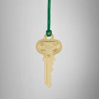 Waterford Golden Christmas Key Dated 2024 Hanging Ornament