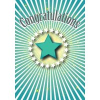 Greeting Card - Congratulations - Starburst