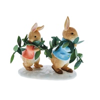 Beatrix Potter Winter Figurine - Peter Rabbit & Flopsy