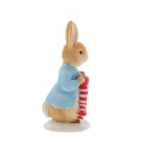 Beatrix Potter Peter Rabbit Figurine - Peter With Stocking