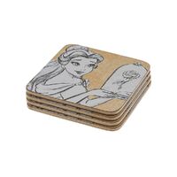 Disney Home - Belle - Coasters (Set of 4)