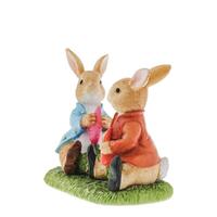 Beatrix Potter Peter Rabbit Mini Figurine - Peter & Benjamin Eating Vegetables