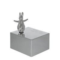 Beatrix Potter New Baby - Peter Rabbit Silver Plated Musical Box