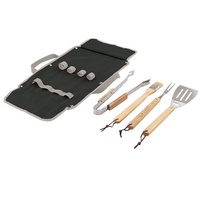 Davis & Waddell Maverick Flinders Bbq Tool Set In Bag - 4pc