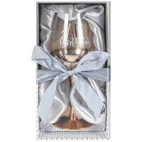 Rose Gold Ombre Stem Happy Birthday Wine Glass