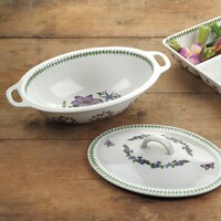 Portmeirion Botanic Garden - Oval Covered Vegetable Dish - 38cm Mixed Motifs