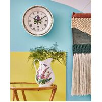 Portmeirion Botanic Garden - Wall Clock - 25cm Garden Lilac