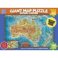 Blue Opal Puzzle - Down Under Giant Map 300pc