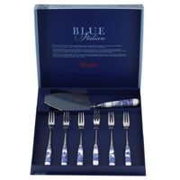 Spode Blue Italian - Cake Slice And Pastry Forks