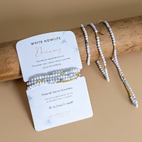 Bramble Bay Collections - Natural Stone White Howlite Wrap Bracelet