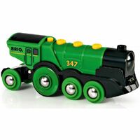 BRIO World Train - Big Green Battery Powered Action Locomotive