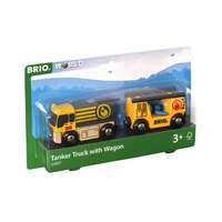 BRIO World Vehicle - Tanker Truck with Hose Wagon