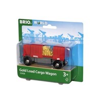 BRIO World Vehicle - Gold Load Cargo Wagon