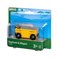 BRIO World Vehicle - Elephant and Wagon