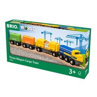 BRIO World Train - Three-Wagon Cargo Train