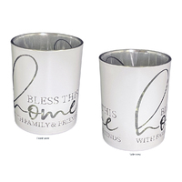 Religious Gifting Shine Bright Candle Holder - Bless This Home