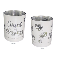 Religious Gifting Shine Bright Candle Holder - Count Your Blessings