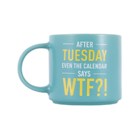 Splosh Cheeky Mug - After Tuesday Even The Calender Says WTF?!