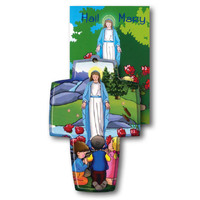 Wooden Cross And Book Set - Hail Mary