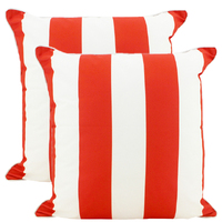 NF Living Outdoor Cushion - Chilli Stripe 50x50cm