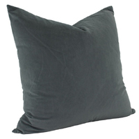 NF Living Cushion - Aria Feather Filled Velvet - Grey 55x55cm