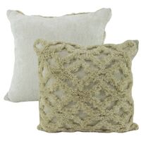 NF Living Cushion - White Kelso 45x45cm