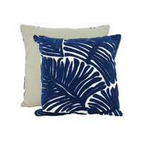 NF Living Cushion - Navy Good Leaf 45x45cm