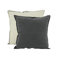 NF Living Waffle Cushion - Matteo - Charcoal 50x50cm