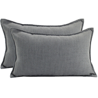 NF Living Linen Cushion - Dark Grey 30x50cm