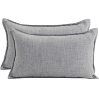 NF Living Linen Cushion - Light Grey 30x50cm