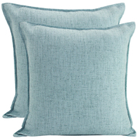 NF Living Linen Cushion - Sky Blue 45x45cm