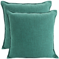 NF Living Linen Cushion - Green 45x45cm