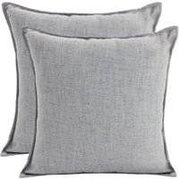 NF Living Linen Cushion - Light Grey 45x45cm