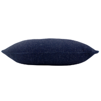 NF Living Linen Lumbar Cushion - Navy Stripe 30x50cm