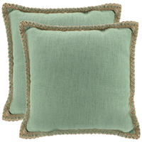 NF Living Linen Jute Cushion - Mist 50x50cm